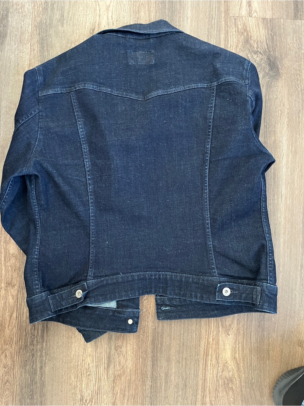 Levi's Women’s Dark Wash Denim Trucker Jacket XL - Picture 5 of 8